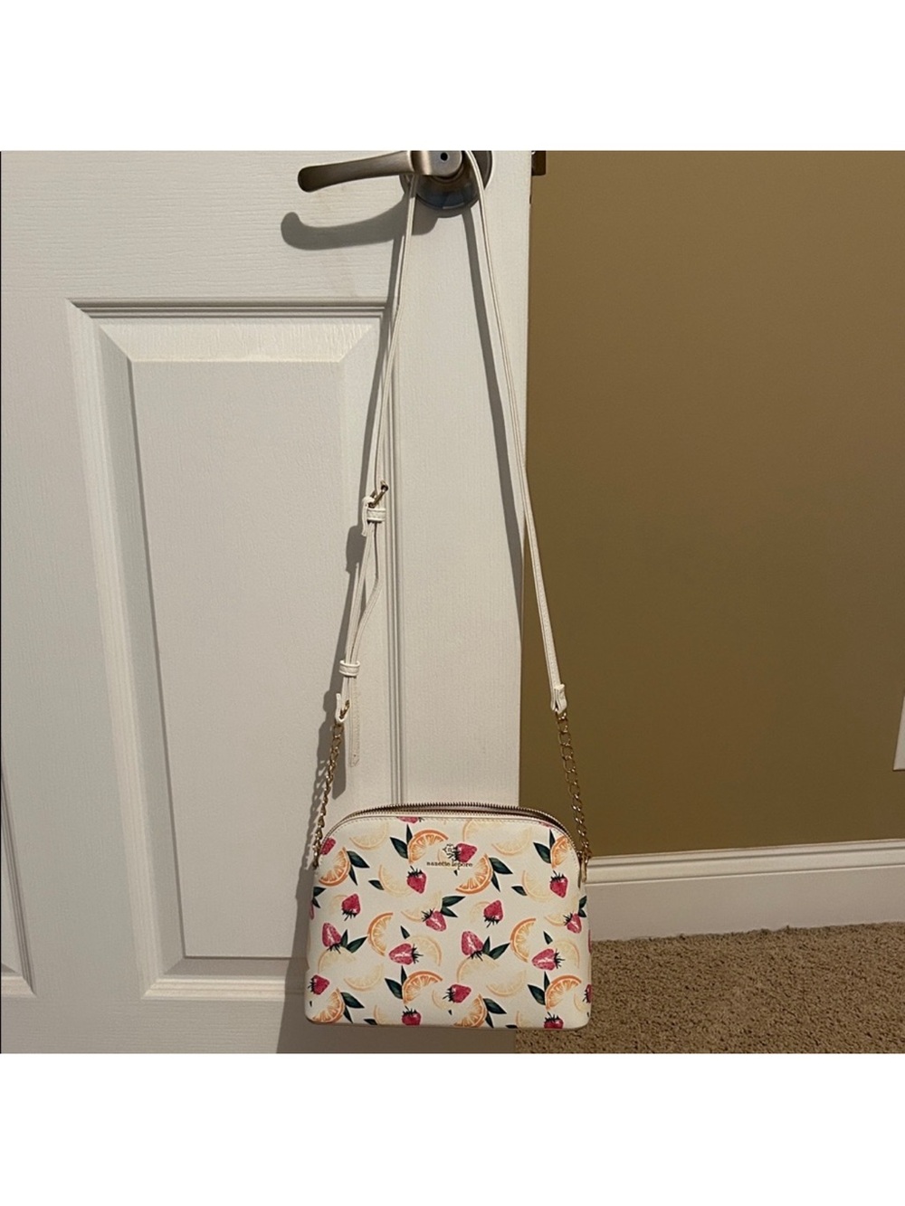 Nanette Lepore White Strawberry & Citrus Print Crossbody - Picture 4 of 6